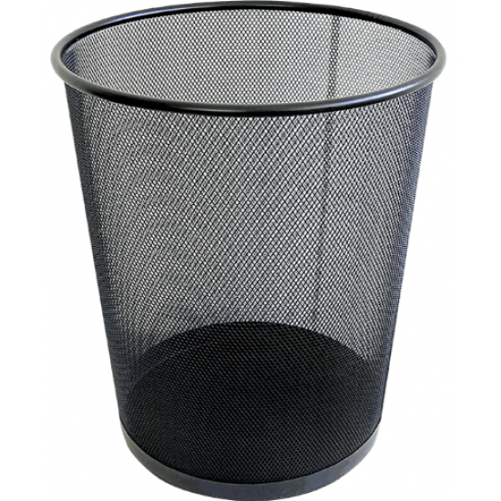 METRON ΚΑΛΑΘΙ ΑΧΡΗΣΤΩΝ ΜΕΤΑΛΛΙΚΟ Φ29.5x35cm 19.5lt ΜΑΥΡΟ